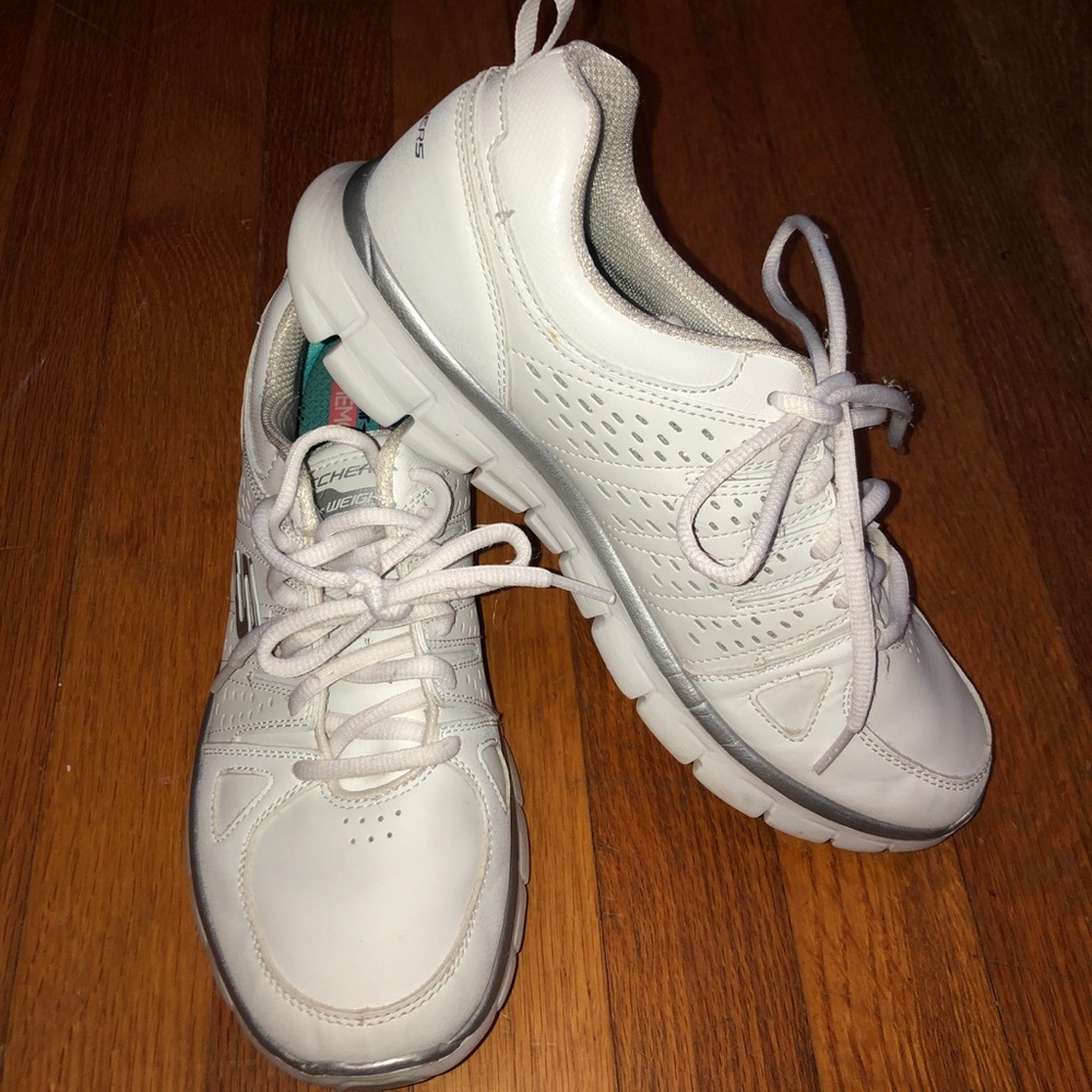 Women’s white Sketchers
